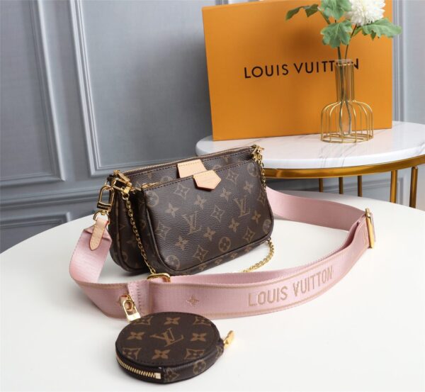 Louis Vuitton Multi Pochette, Pink Strap