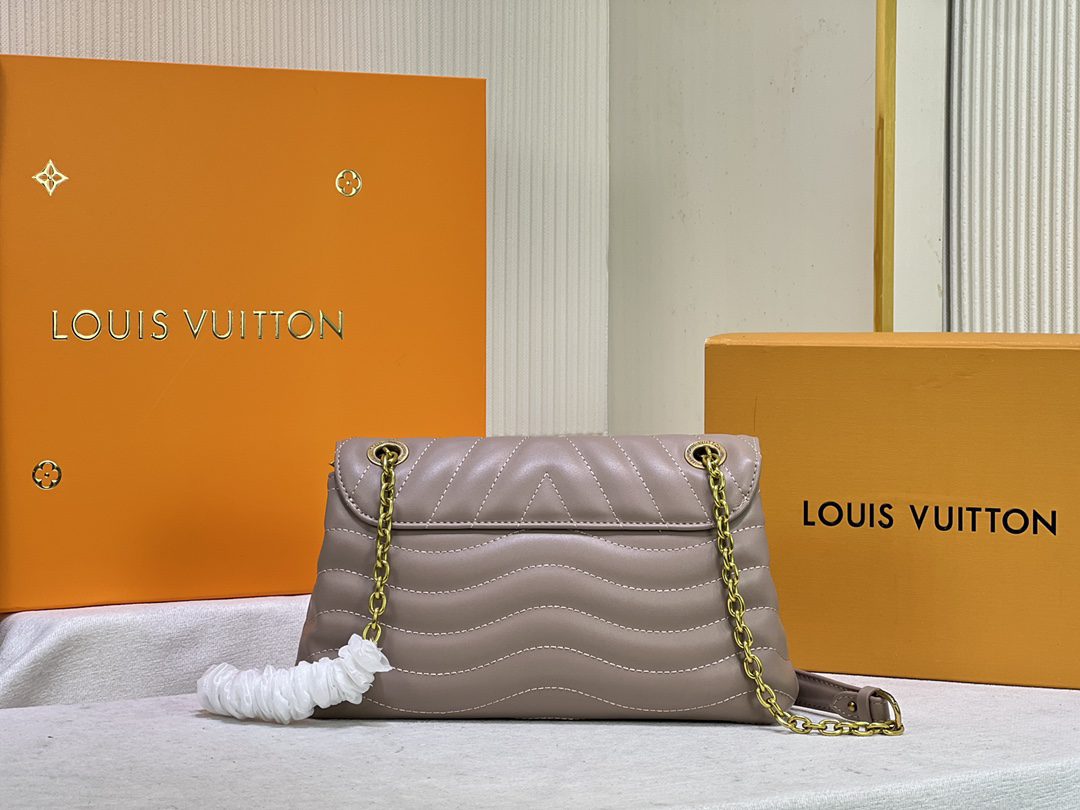 Louis Vuitton® NEW Wave Chain Bag MM Taupe. Size in 2023